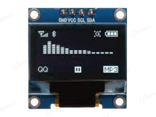 Arduino 0.96 Inch OLED Display Module 128x64 I2C SSD 1306 LCD Screen White Background